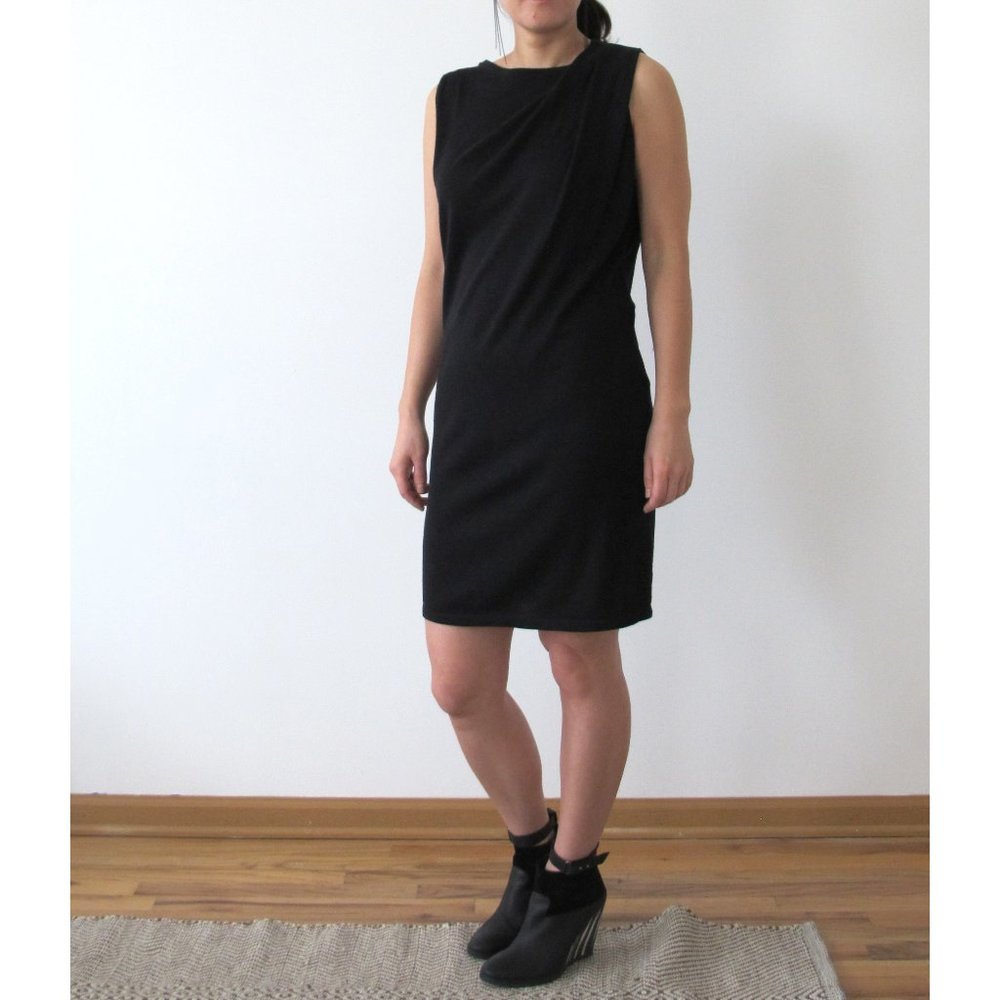 All Saints NOVA DRESS Black Knit Mini Sleeveless